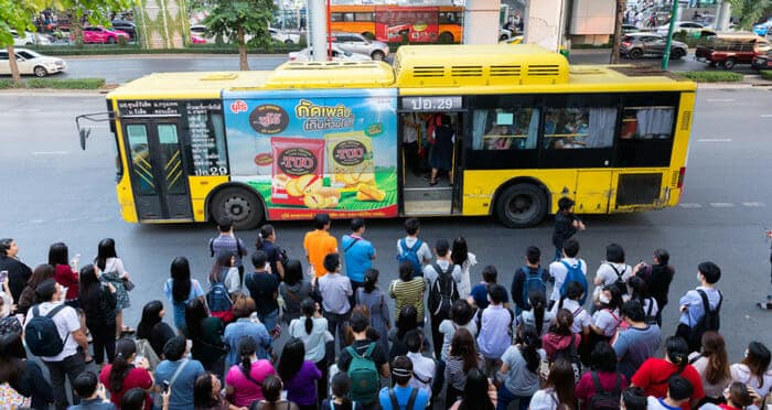 Public bus service in Thailand