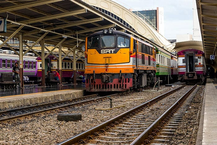 From Bangkok to Chumphon by train