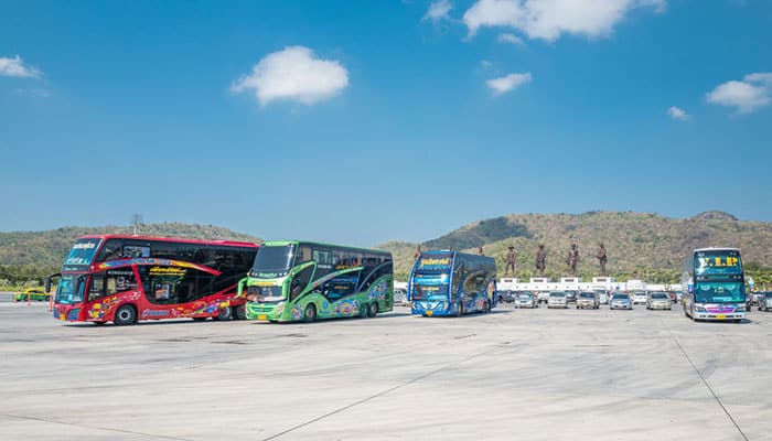 Tourist buses in Thailand