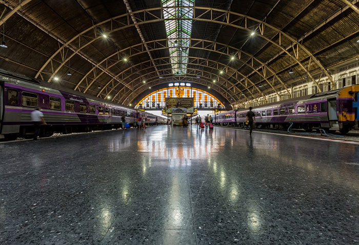 Hua Lamphong Railway Station in Bangkok