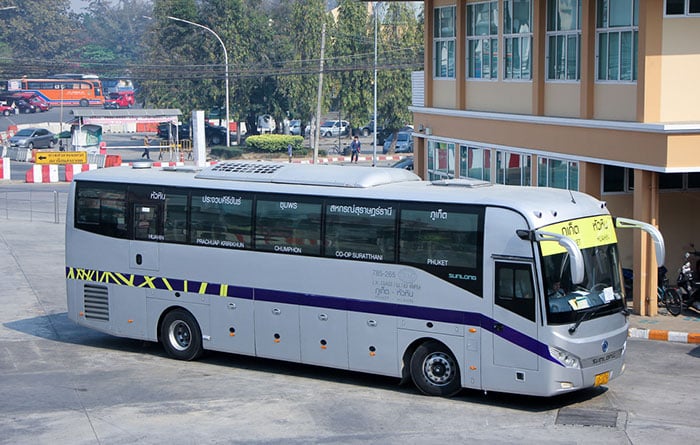 Bus on the way to Phuket