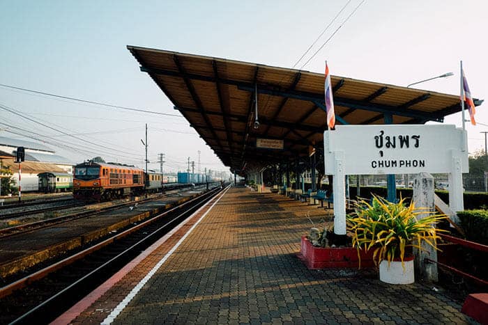 From Chumphon Railway Station to Koh Tao