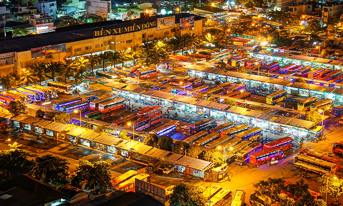 By bus from Hanoi to Ho Chi Minh City