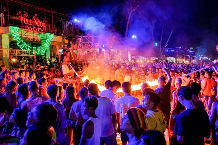 Full moon party on Koh Phangan