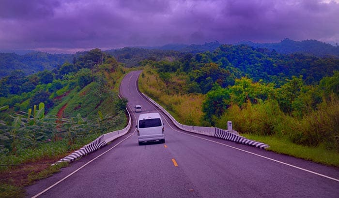 From Krabi to Surat Thani via Van