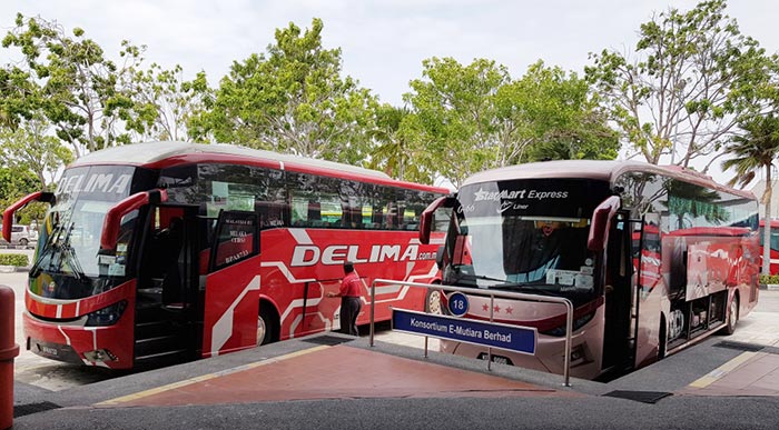 Bus from Kuala Lumpur to Malacca