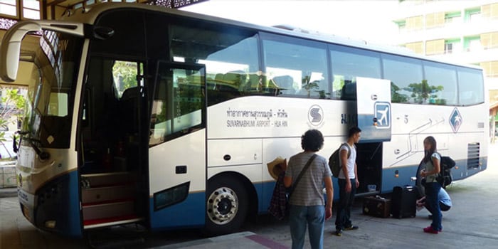 By bus from Suvarnabhumi Airport to Hua Hin