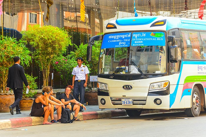 From Phnom Penh to Siem Reap by bus