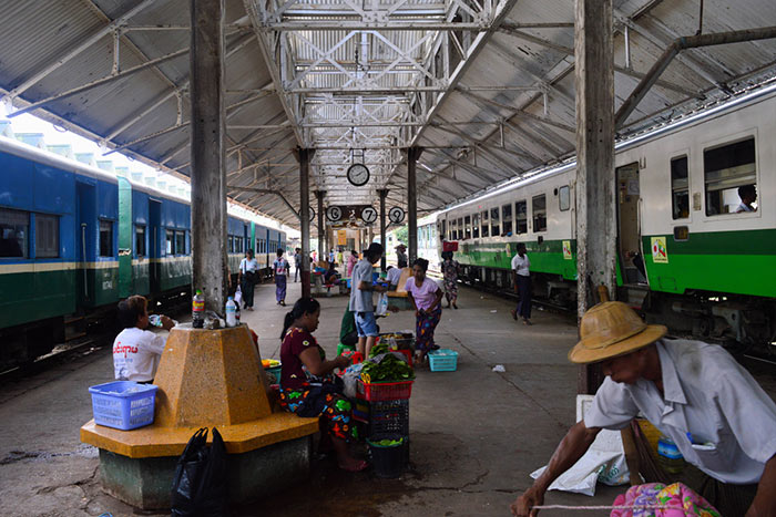 Train from Yangon to Bagan