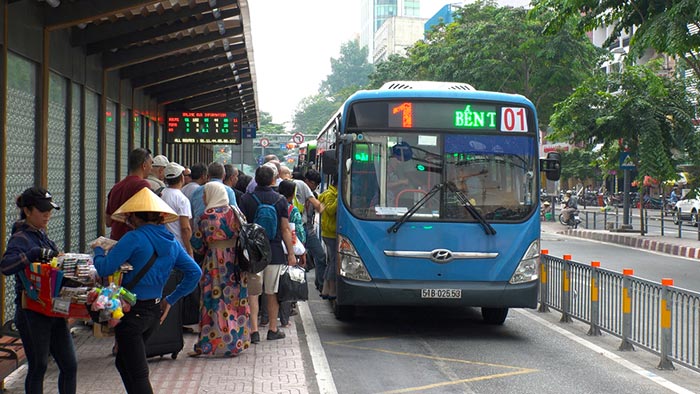 Local buses in Vietnam